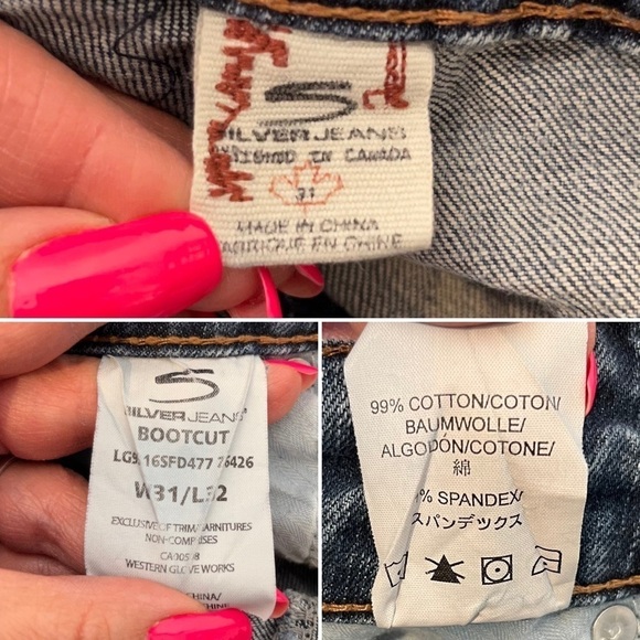 Silver Jeans Bootcut Denim Size 31 - Picture 9 of 9